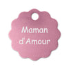 Porte clé grande fleur alu