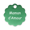 Porte clé grande fleur alu