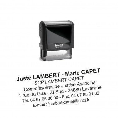 Tampon Commissaire de Justice 4915