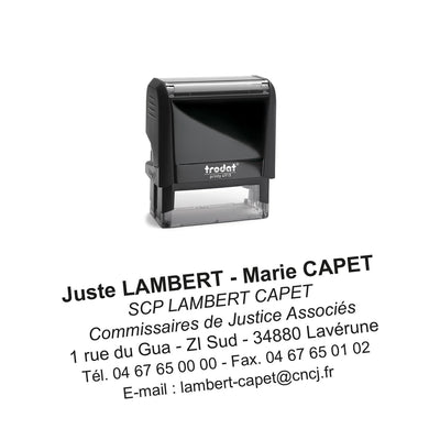 Tampon Commissaire de Justice 4915
