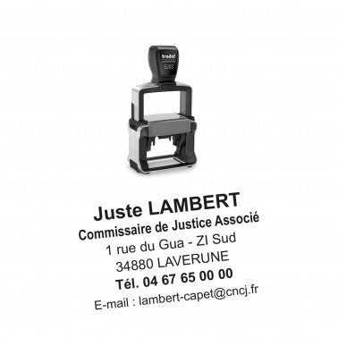 Tampon Commissaire de Justice Trodat 5203