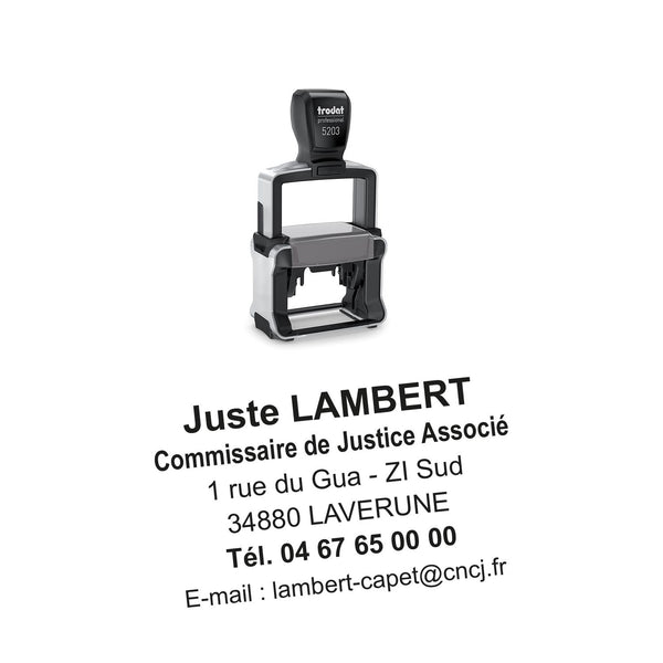 Tampon Commissaire de Justice Trodat 5203