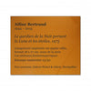 Cartel plastique 10 x 10 cm