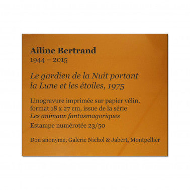 Cartel plastique 10 x 10 cm