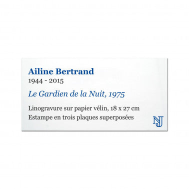 Cartel imprimé 10 x 5 cm