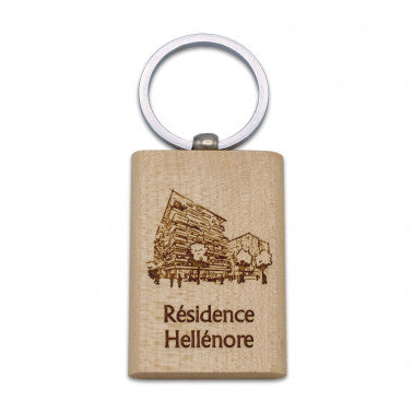 Porte clé gravé en bois