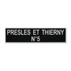 Plaque de taxi Noir / Blanc