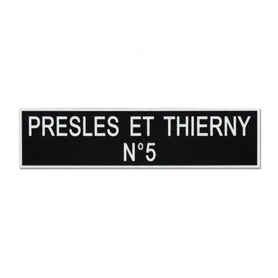Plaque de taxi Noir / Blanc
