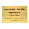 Plaque Dentiste en Laiton