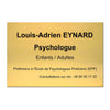 Plaque Dentiste en Laiton