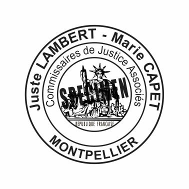 Empreinte Sceau Commissaire de Justice Trodat 4924