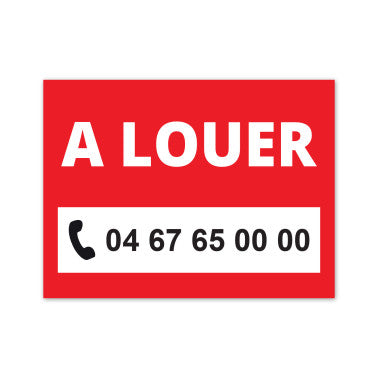Panneau A LOUER 40 x 30 cm