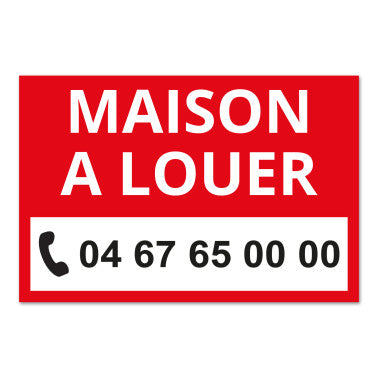 Panneau Maison à Louer - 60 x 40 cm