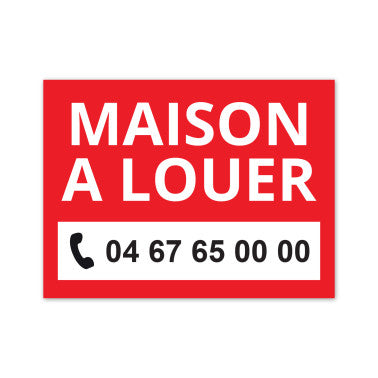 Panneau Maison à Louer 40 x 30 cm