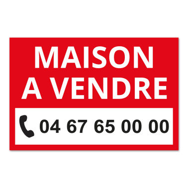 Panneau Maison à Vendre - 60 x 40 cm