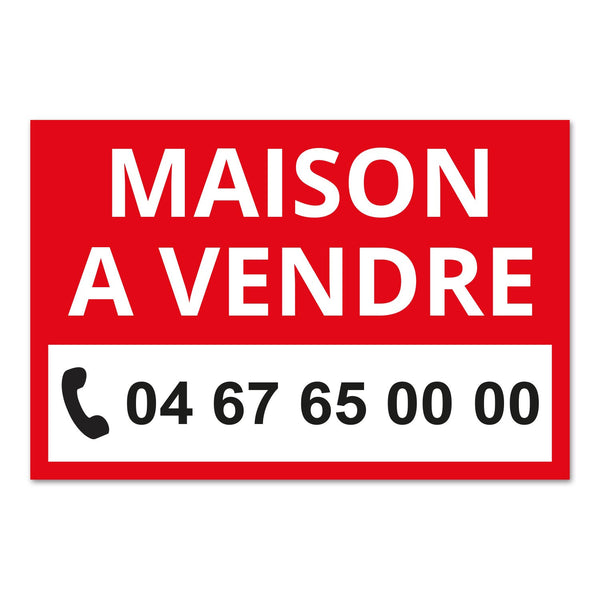 Panneau Maison à Vendre - 60 x 40 cm
