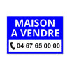 Panneau Maison à Vendre - 30 x 20 cm