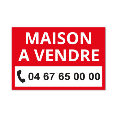 Panneau Maison à Vendre - 30 x 20 cm