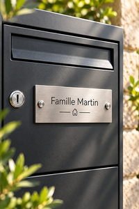 Plaque boite aux lettres