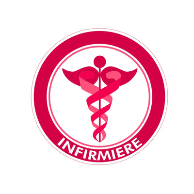 Stickers caducée Infirmière