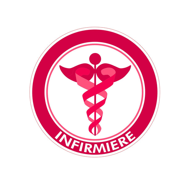 Stickers caducée Infirmière