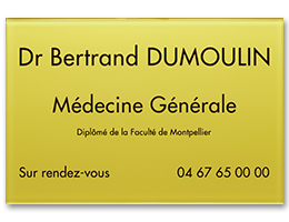 Plaque professionnelle